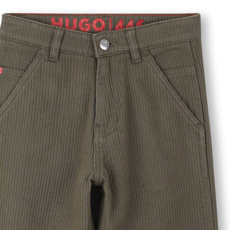 Pantaloni in velluto a coste HUGO 
                        RAGAZZO
