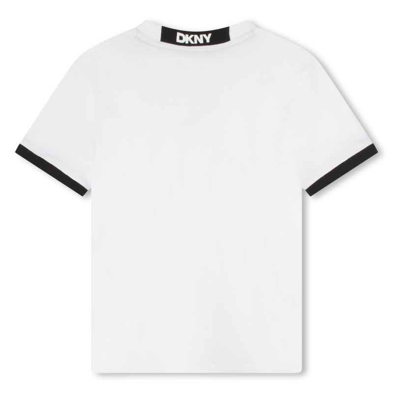 T-shirt bicolore in cotone DKNY 
                        UNISEX