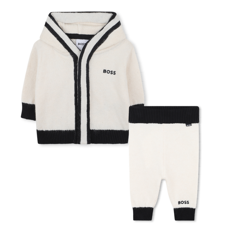 Set cardigan e pantaloni BOSS 
                        RAGAZZO