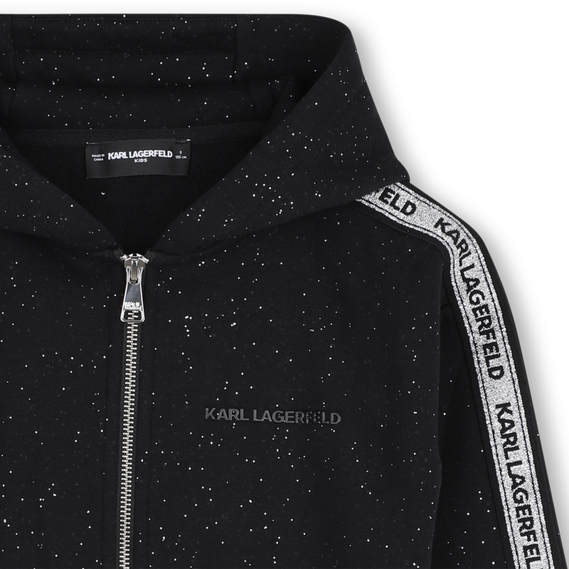 Cardigan con cappuccio KARL LAGERFELD KIDS 
                        BAMBINA