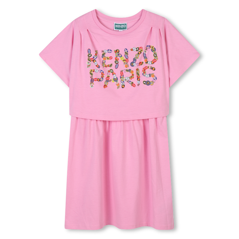 Vestito 2 in 1 con stampa KENZO KIDS 
                        BAMBINA