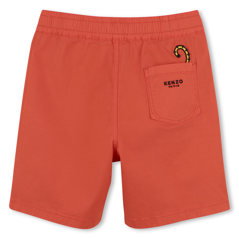 Bermuda in cotone con stemma KENZO KIDS 
                        RAGAZZO