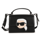 Borsa a mano in tessuto spalmato a grana fine KARL LAGERFELD KIDS 
                    BAMBINA