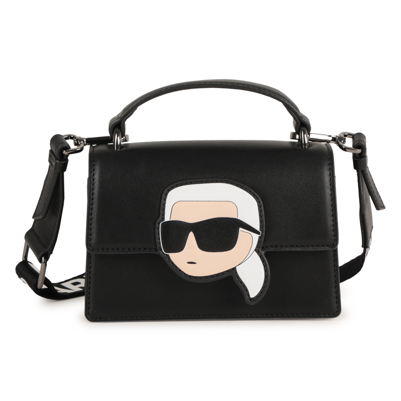 Borsa a mano in tessuto spalmato a grana fine KARL LAGERFELD KIDS 
                        BAMBINA