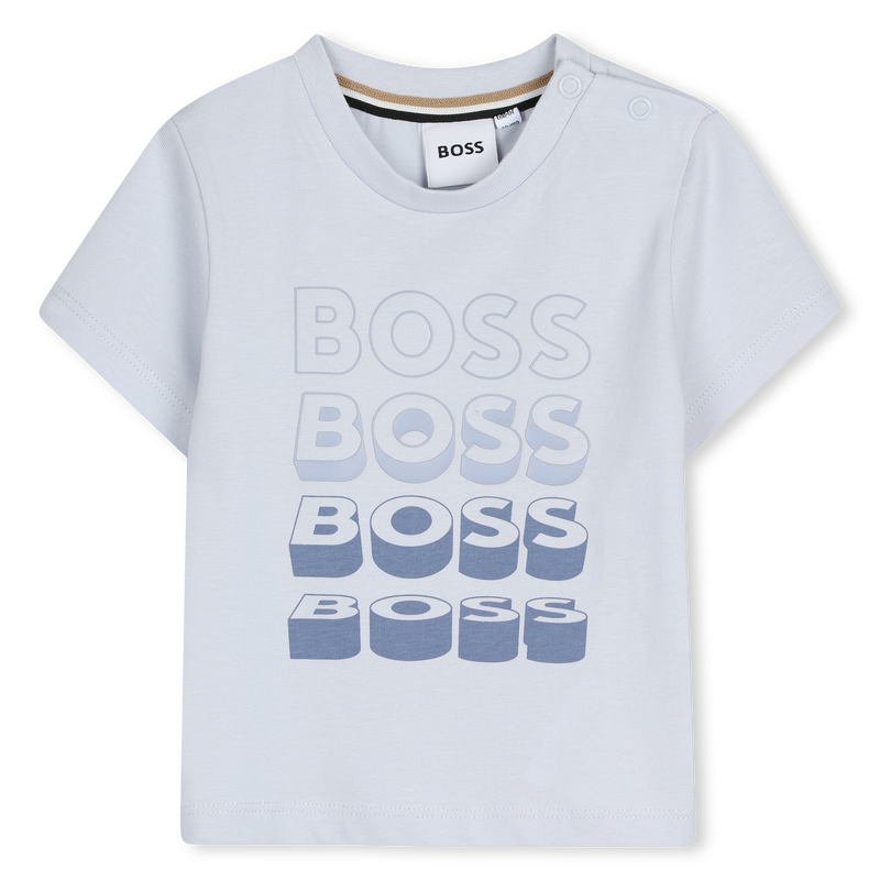 T-SHIRT A MANICHE CORTE BOSS 
                        RAGAZZO