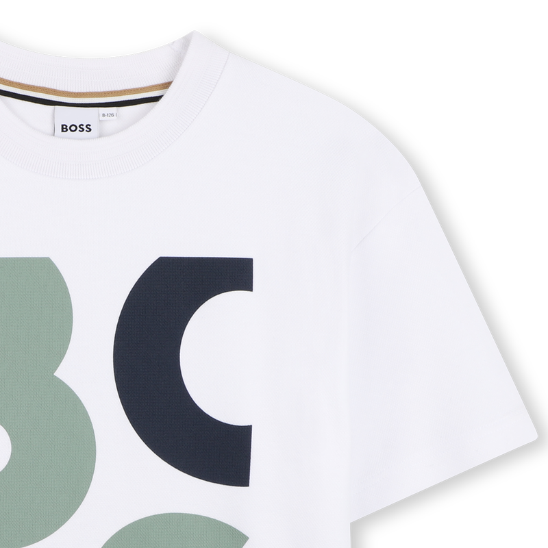 T-SHIRT A MANICHE CORTE BOSS 
                        RAGAZZO