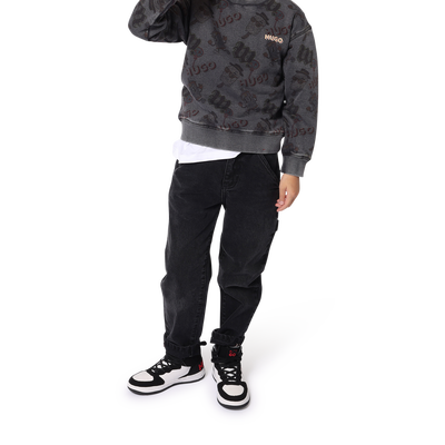 Jeans larghi a tinta unita HUGO RAGAZZO