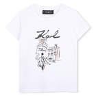 T-shirt a maniche corte KARL LAGERFELD KIDS 
                    BAMBINA