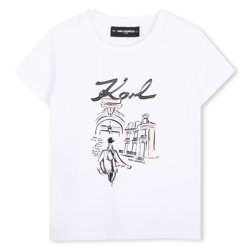 T-shirt a maniche corte KARL LAGERFELD KIDS 
                        BAMBINA