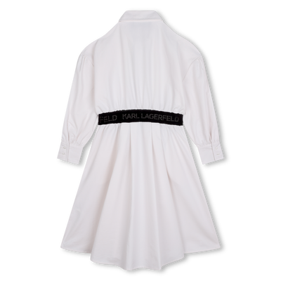 Abito chemisier con zip KARL LAGERFELD KIDS BAMBINA