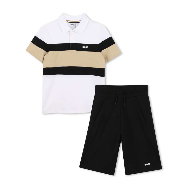 POLO + BERMUDA SET BOSS 
                        RAGAZZO