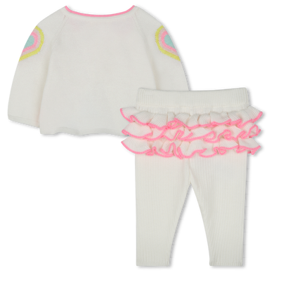 Completo in maglia di cotone BILLIEBLUSH BAMBINA