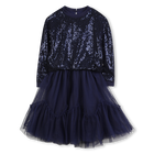 Abito bi-materiale BILLIEBLUSH 
                    BAMBINA
