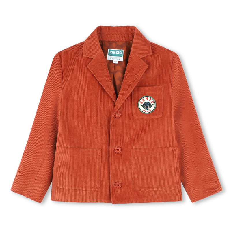 Corduroy Suit Jacket KENZO KIDS 
                        RAGAZZO