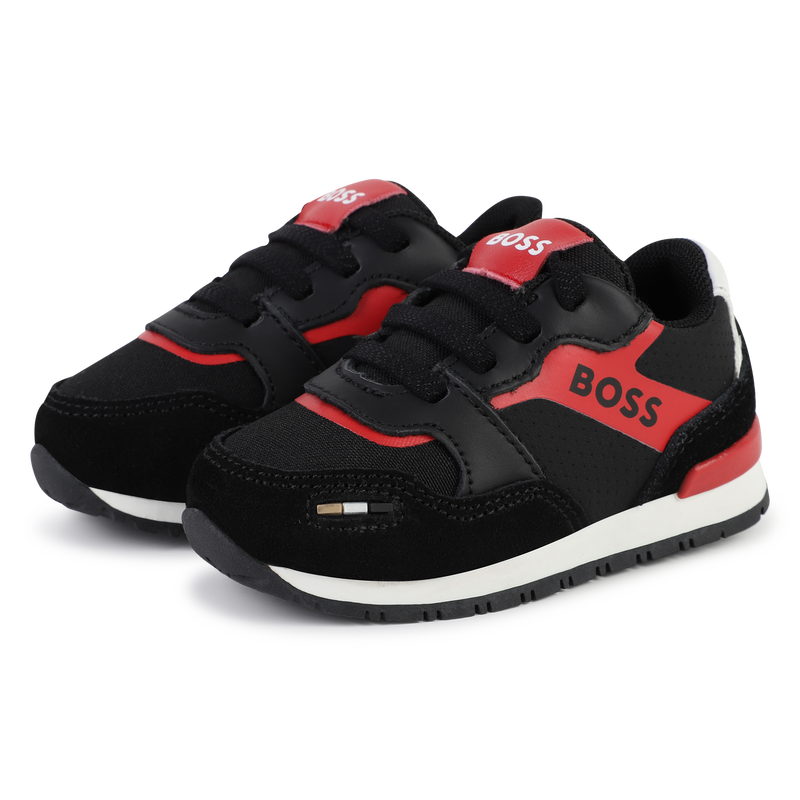 Sneakers multimateriale BOSS 
                        RAGAZZO