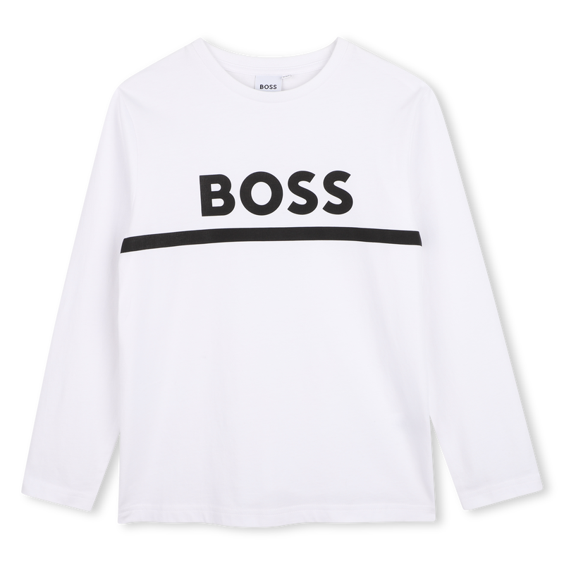 T-SHIRT A MANICHE LUNGHE BOSS 
                        RAGAZZO