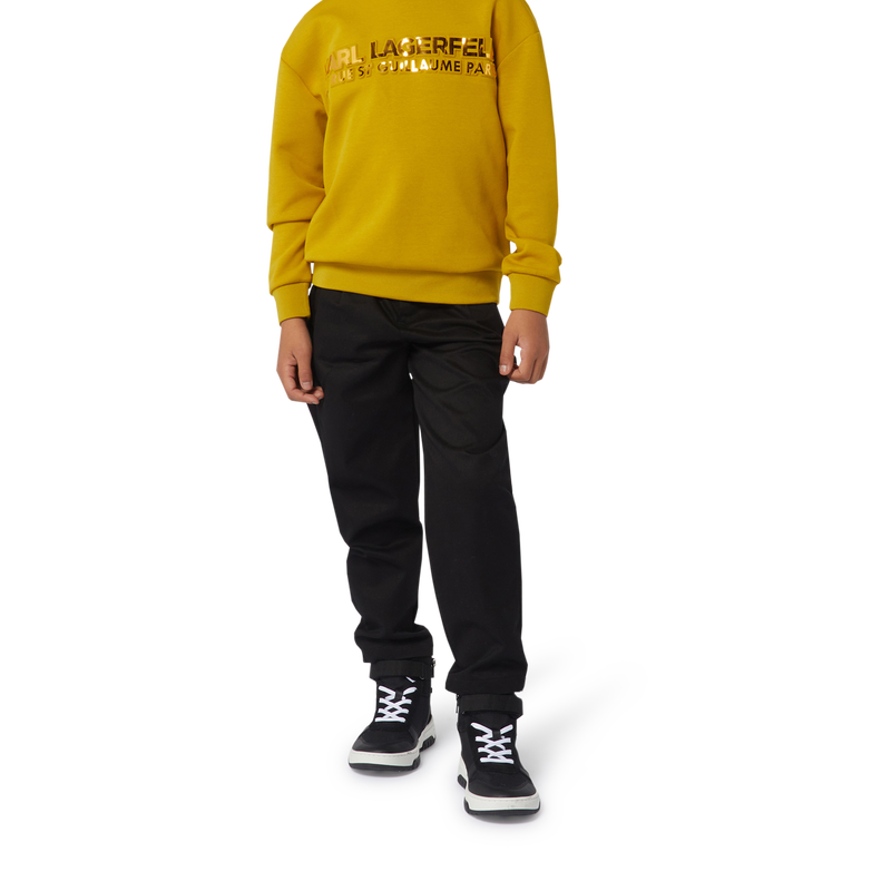 Pantaloni con le pinces KARL LAGERFELD KIDS 
                        RAGAZZO