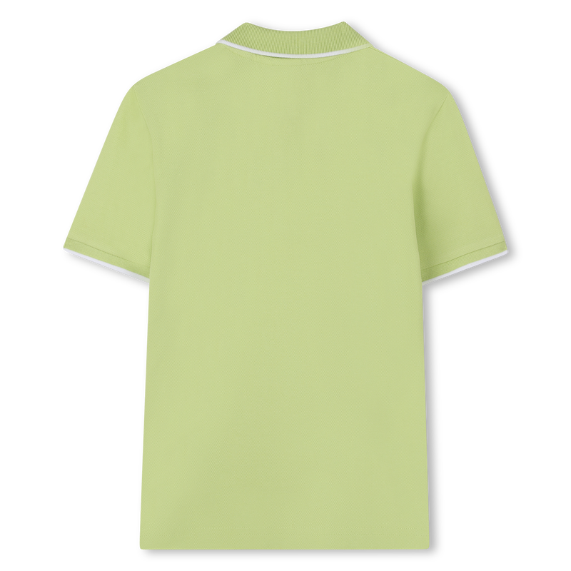 Polo tinta unita piqu&eacute; cotone BOSS 
                        RAGAZZO