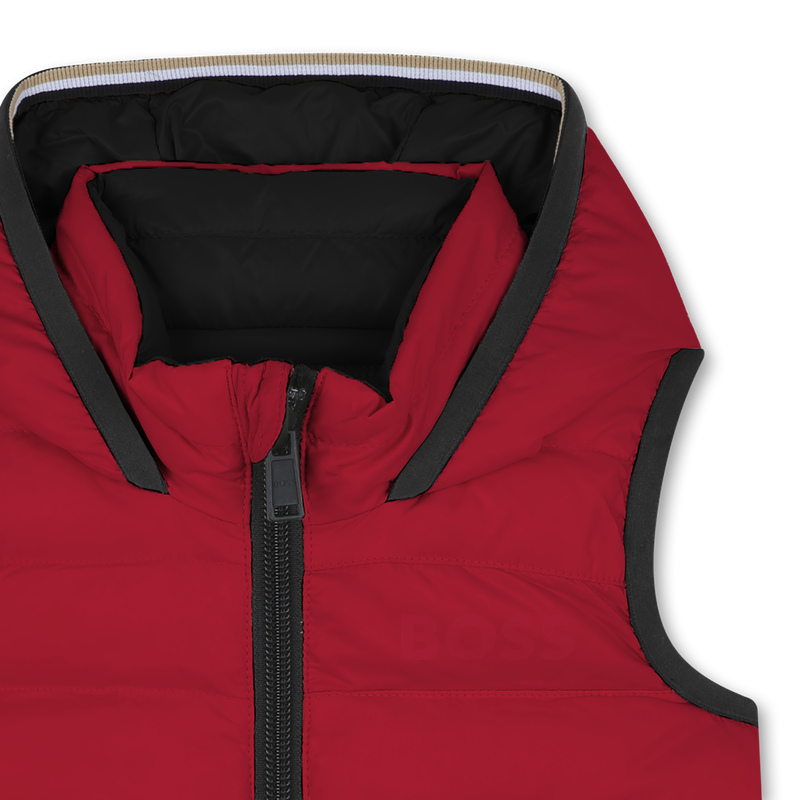 Piumino smanicato reversibile BOSS 
                        RAGAZZO