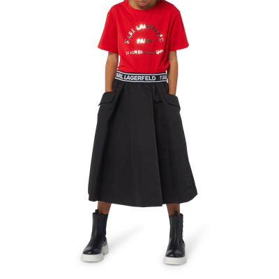 Stivaletti in pelle KARL LAGERFELD KIDS BAMBINA