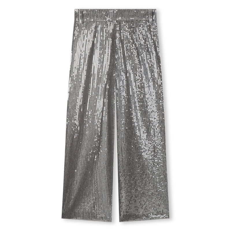 Pantalone impreziosito da paillettes argentate DKNY 
                        BAMBINA