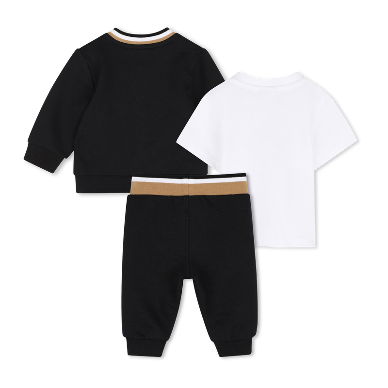 Set t-shirt + pantaloni + cardigan BOSS 
                        RAGAZZO