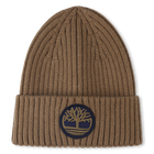 Cappello badge lavorato a maglia con logo, KAKI, hi-res