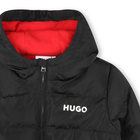 Piumino foderato con cappuccio HUGO 
                    BAMBINA