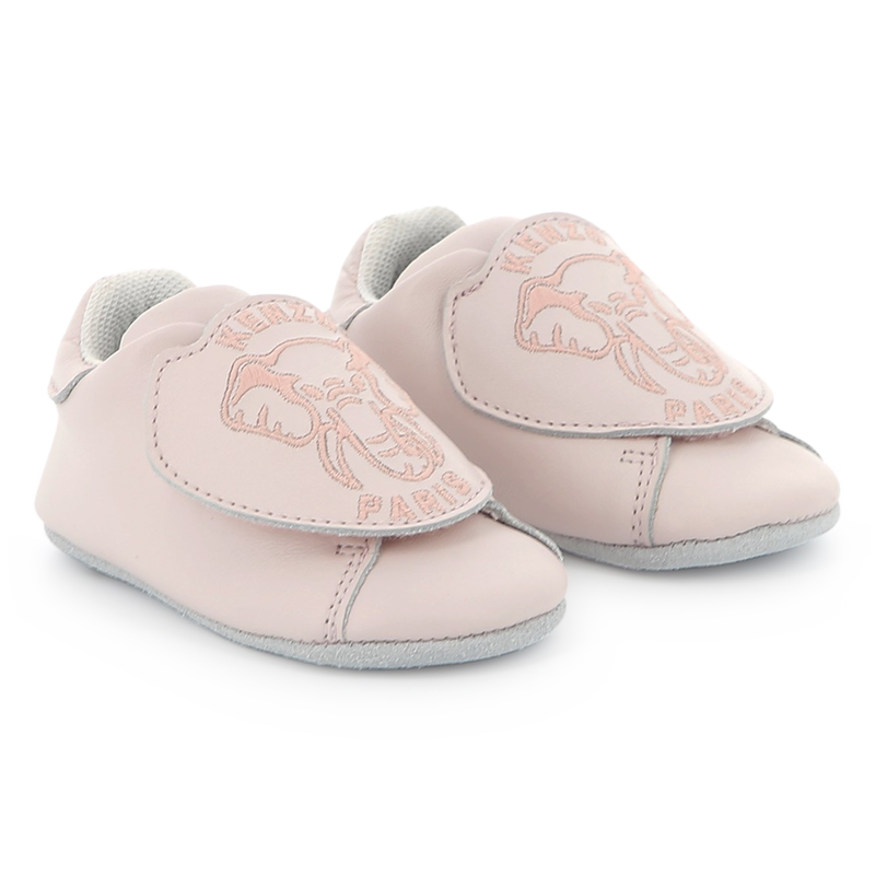 Scarpette in pelle con velcro KENZO KIDS 
                        UNISEX