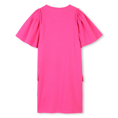 Vestito maniche corte cotone KENZO KIDS BAMBINA