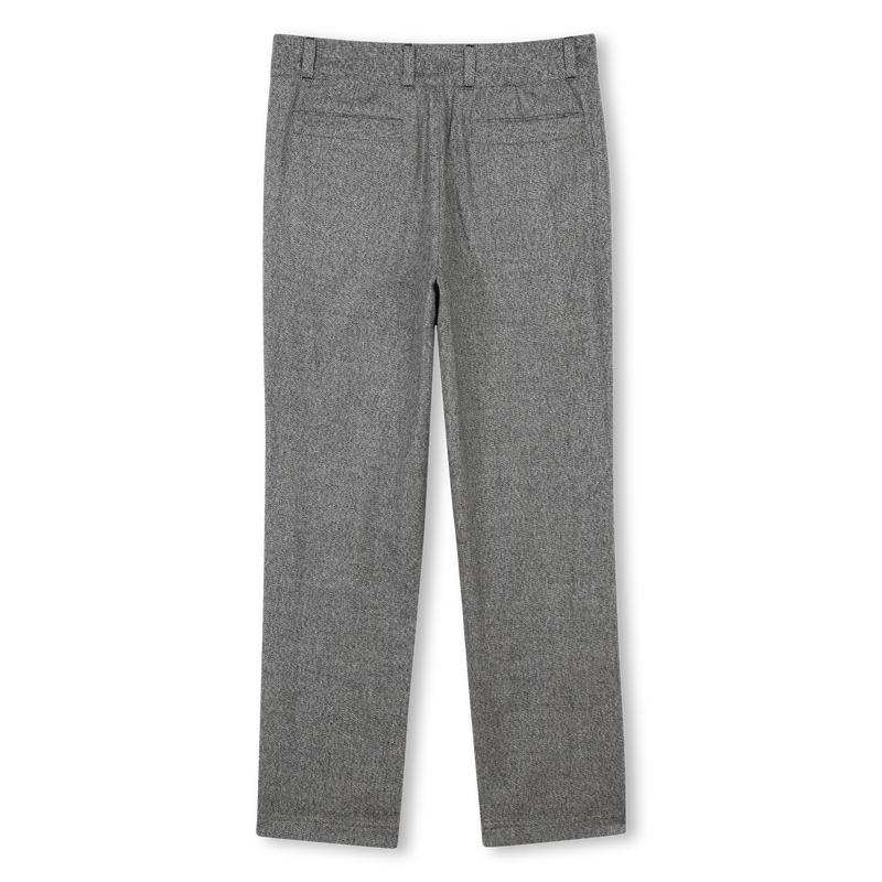 Pantaloni con pinces in cotone BOSS 
                        BAMBINA