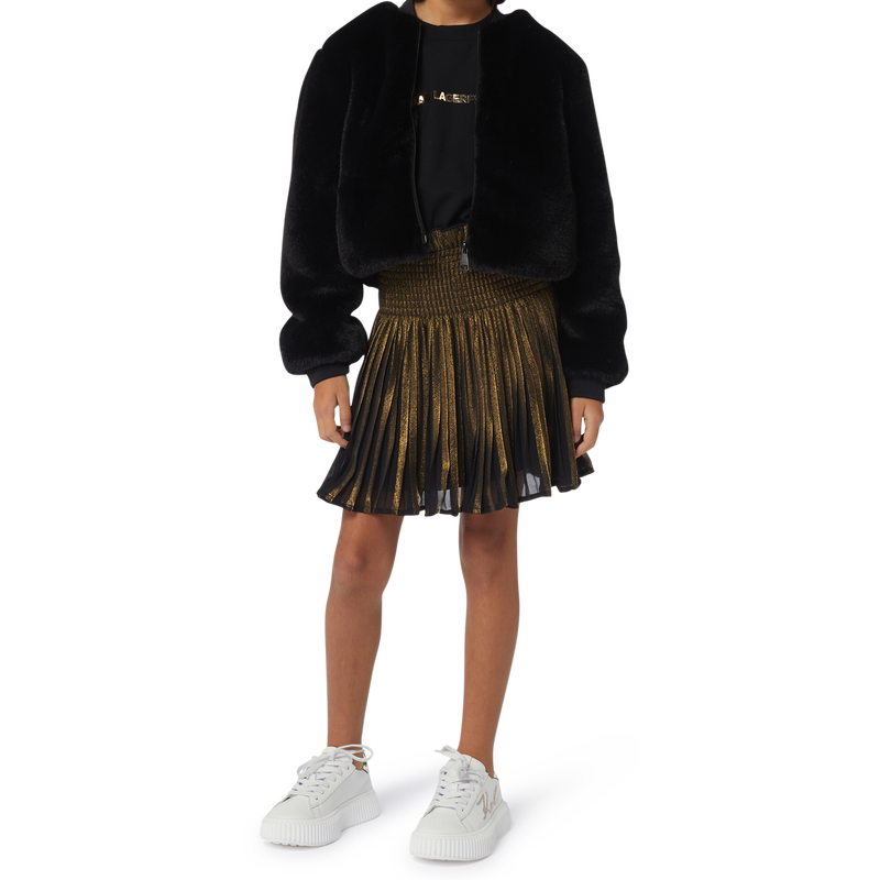 Giubbotto in soffice pile KARL LAGERFELD KIDS 
                        BAMBINA