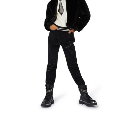 Top con finta cravatta KARL LAGERFELD KIDS BAMBINA