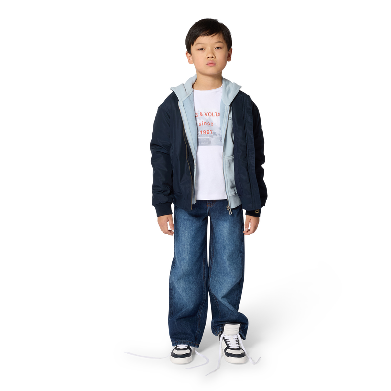 BOMBER CON ZIP ZADIG & VOLTAIRE 
                        RAGAZZO