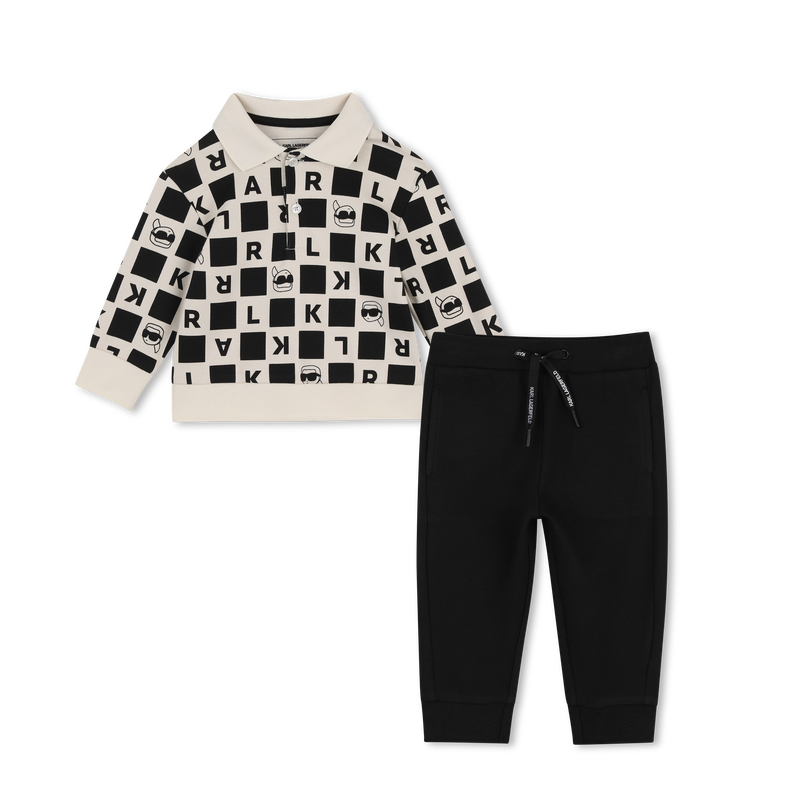 Set polo e pantaloni KARL LAGERFELD KIDS 
                        RAGAZZO