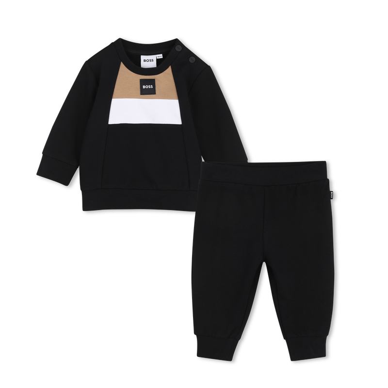 Completo felpa e pantaloni BOSS 
                        RAGAZZO