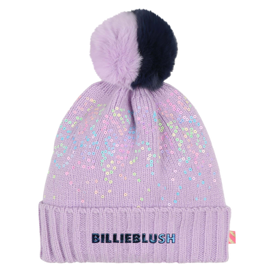 Cappello pompon e paillettes BILLIEBLUSH BAMBINA
