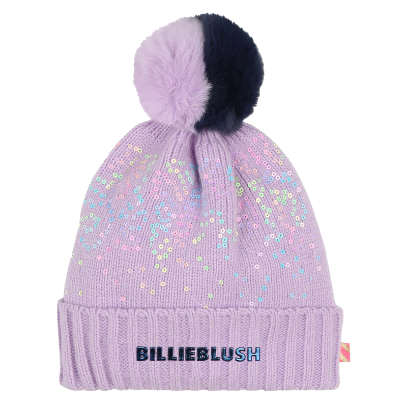 Cappello pompon e paillettes BILLIEBLUSH 
                        BAMBINA