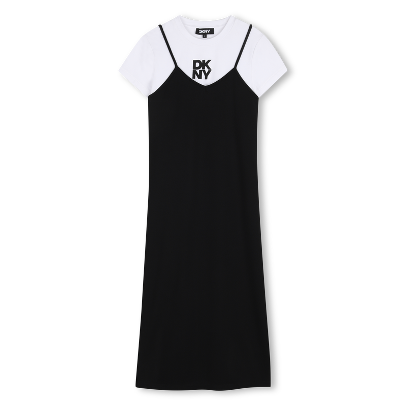 VESTITO CON SPALLINE DKNY 
                        BAMBINA