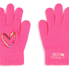 Guanti con cuore di paillettes BILLIEBLUSH 
                    BAMBINA