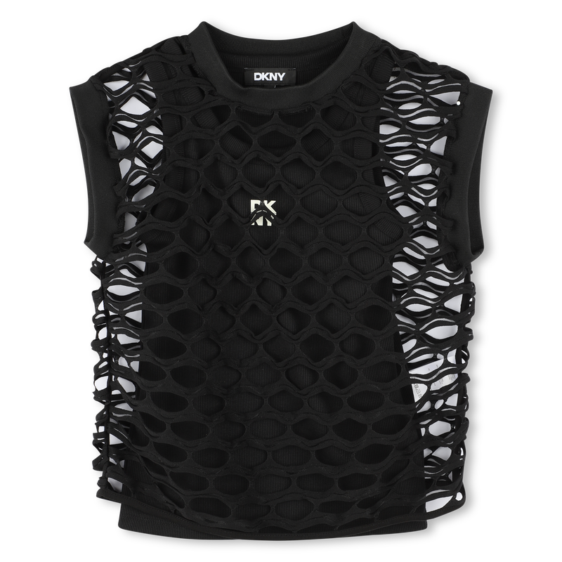 T-shirt bicolore 2 in 1 DKNY 
                        BAMBINA