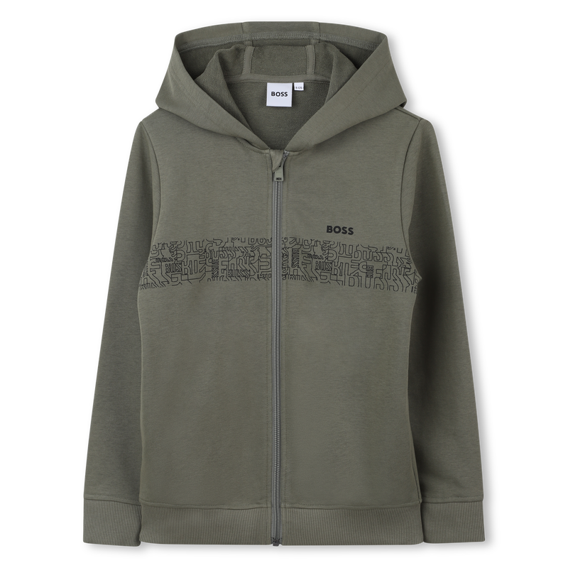 Cardigan con cappuccio BOSS 
                        RAGAZZO