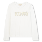 T-shirt in jersey a maniche lunghe MICHAEL KORS 
                    BAMBINA