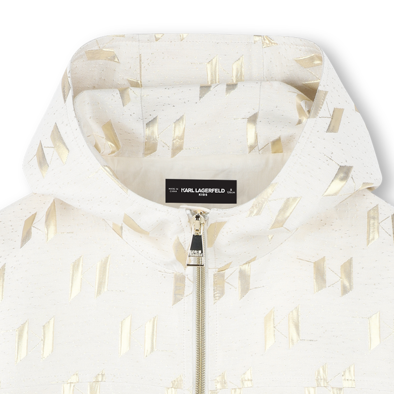 CARDIGAN CON CAPPUCCIO KARL LAGERFELD KIDS 
                        BAMBINA