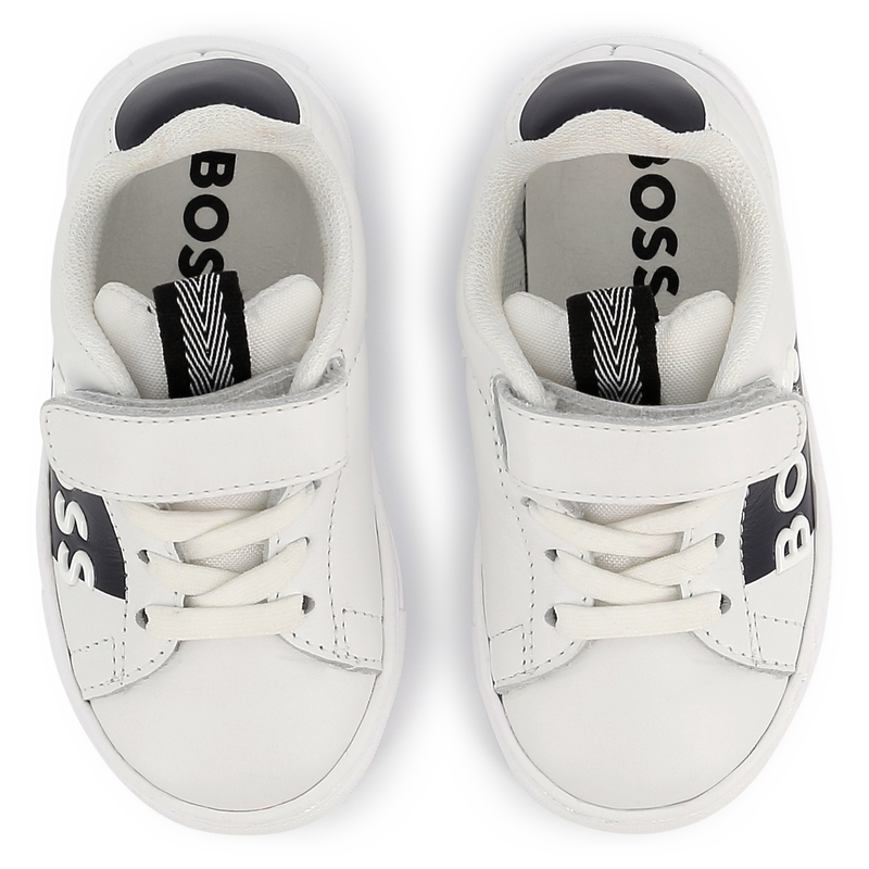 Sneakers pelle, velcro e lacci BOSS 
                        RAGAZZO