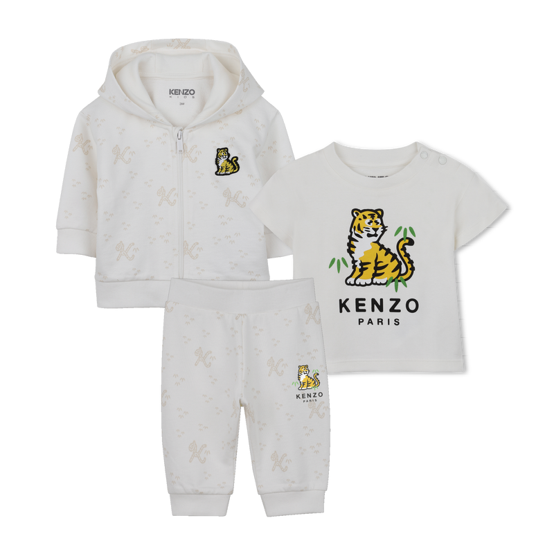 SET T-SHIRT, CARDIGAN E PANTALONI KENZO KIDS 
                        UNISEX