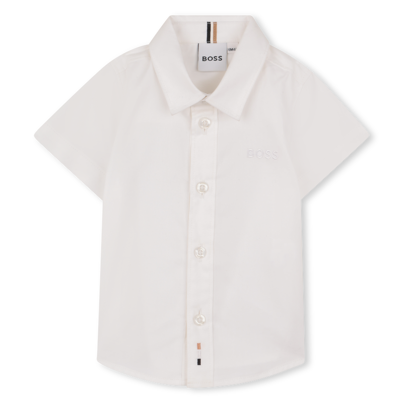 CAMICIA A MANICHE CORTE BOSS 
                        RAGAZZO