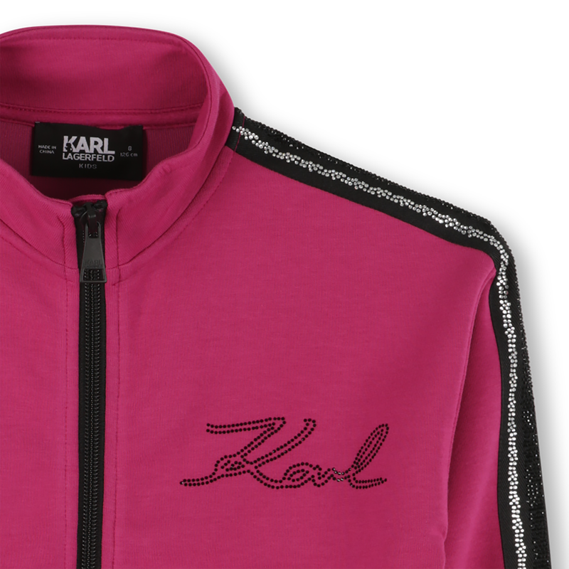 Double jersey cardigan KARL LAGERFELD KIDS 
                        BAMBINA