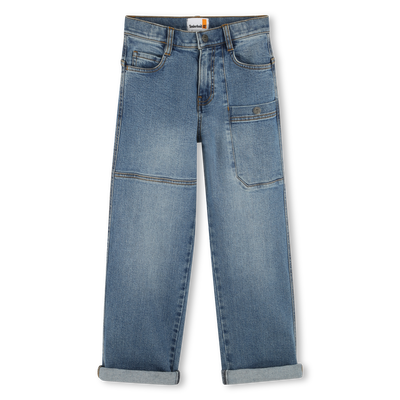 Jeans ampi con vita regolabile TIMBERLAND RAGAZZO