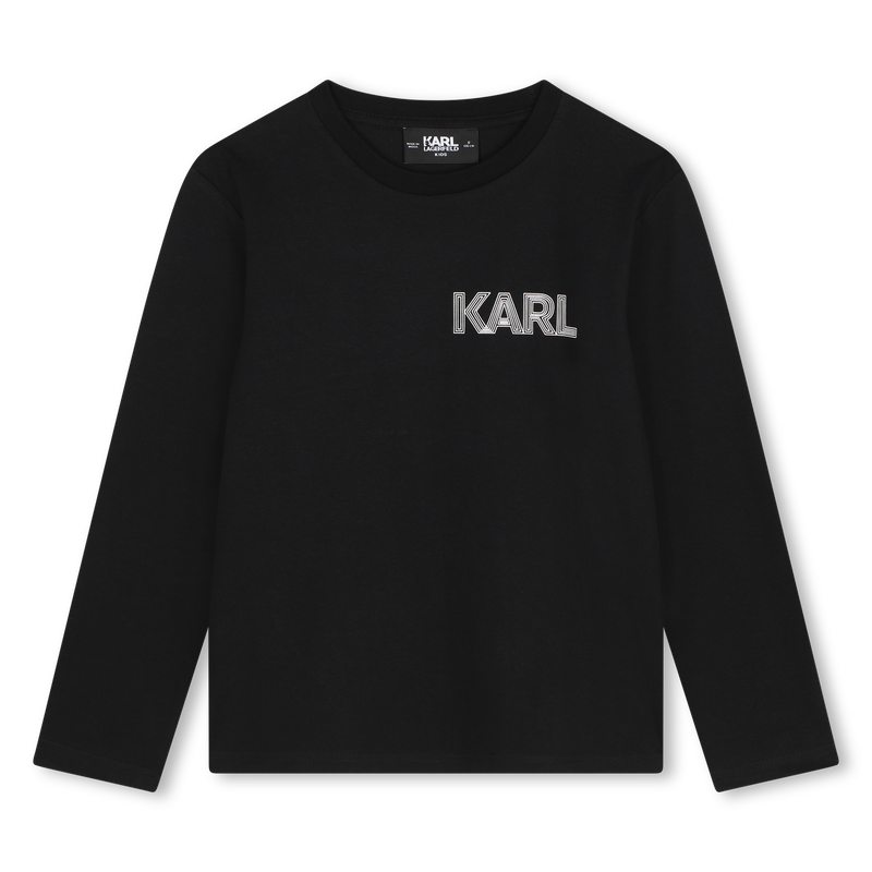 T-shirt cotone maniche lunghe KARL LAGERFELD KIDS 
                        RAGAZZO